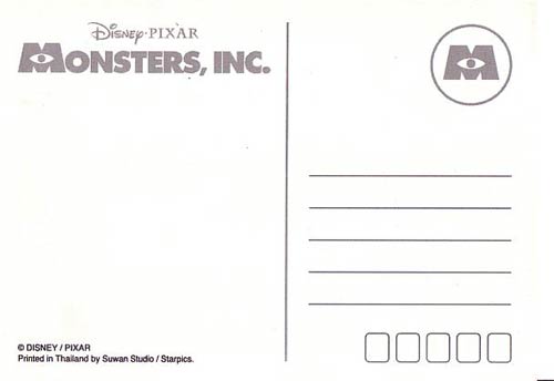 Postcard Monster Inc. 32 ใบ