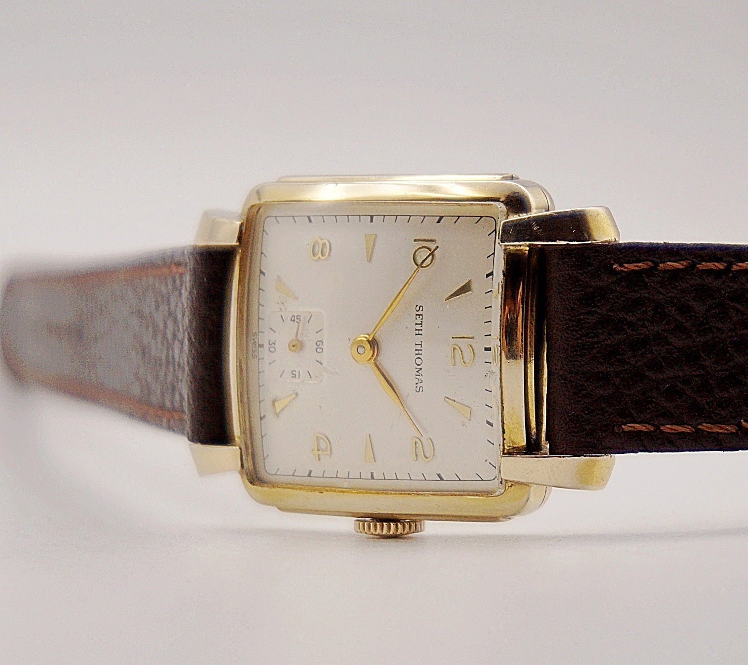 นาฬิกาเก่า SETH THOMAS ไขลานสองเข็มครึ่ง