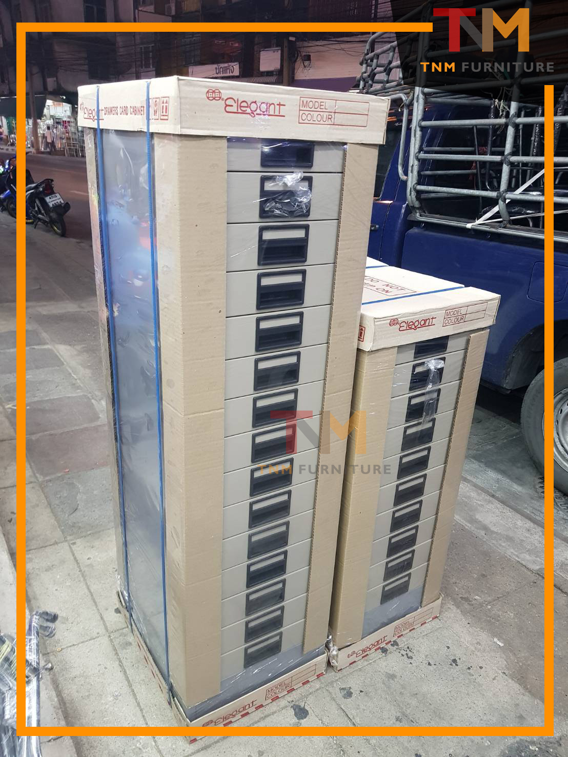 ตู้ลิ้นชักเหล็ก 15 ลิ้นชัก (Steel Card Index Cabinets - 15 drawers)