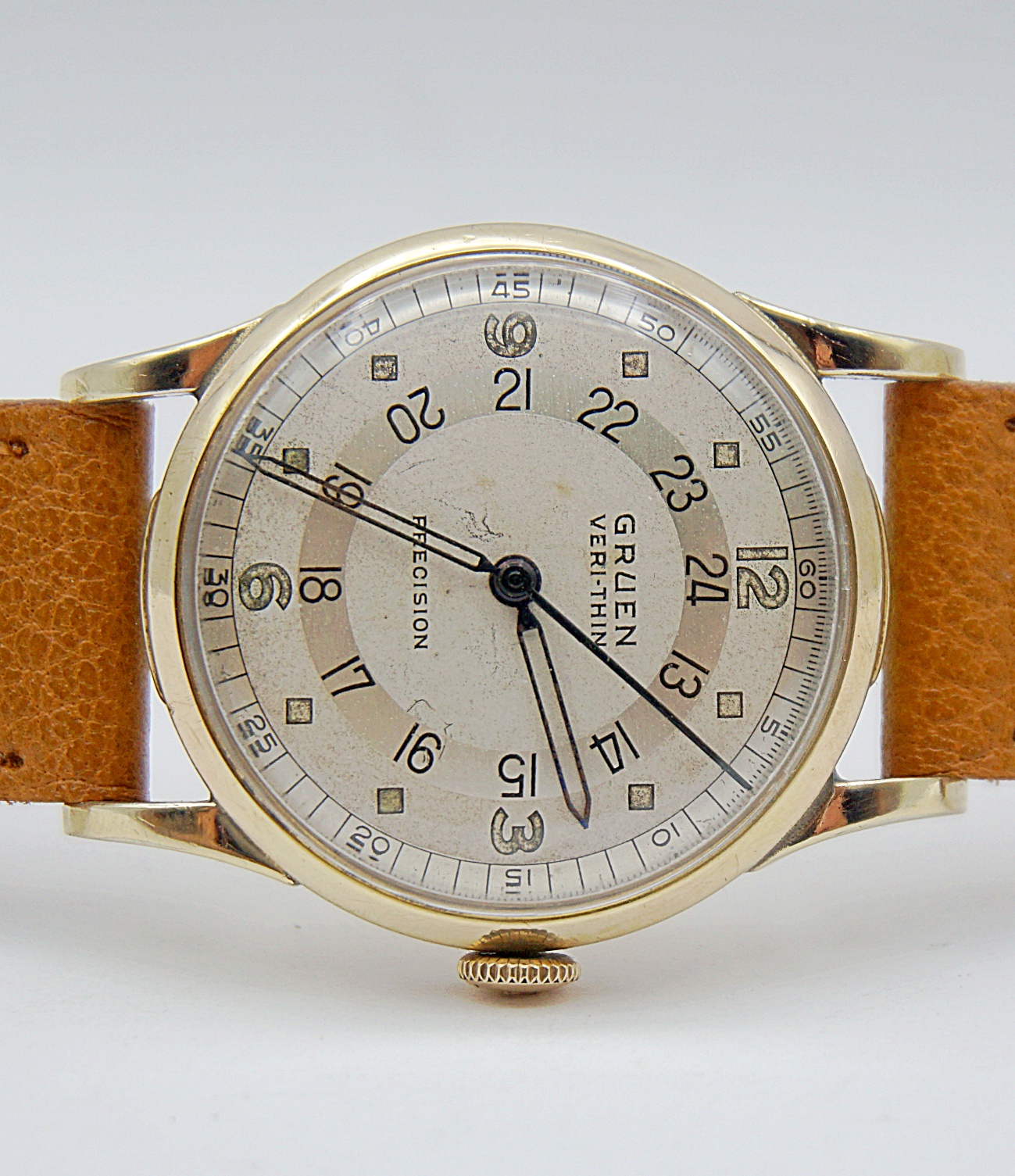 นาฬิกาเก่า GRUEN PAN AM ไขลาน