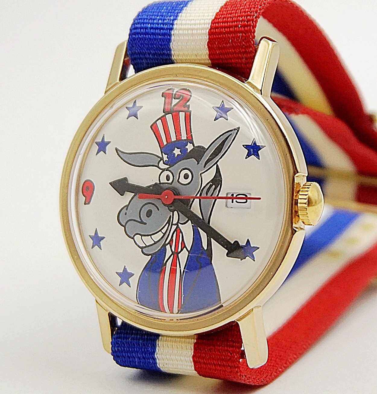 นาฬิกาเก่า DEMOCRATIC DONKEY ไขลาน