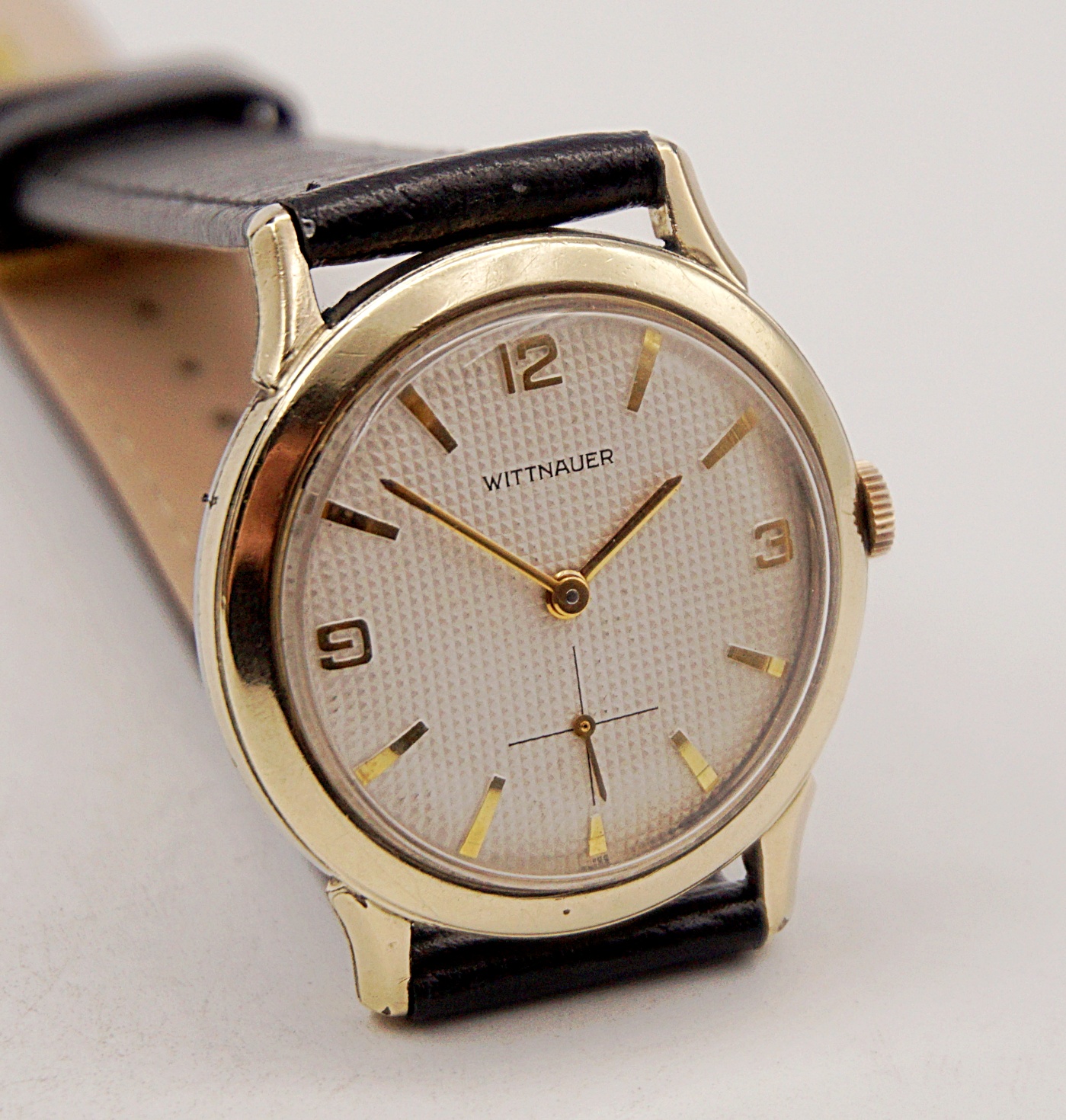 นาฬิกาเก่า WITTNAUER BY LONGINES ไขลานสองเข็มครึ่ง