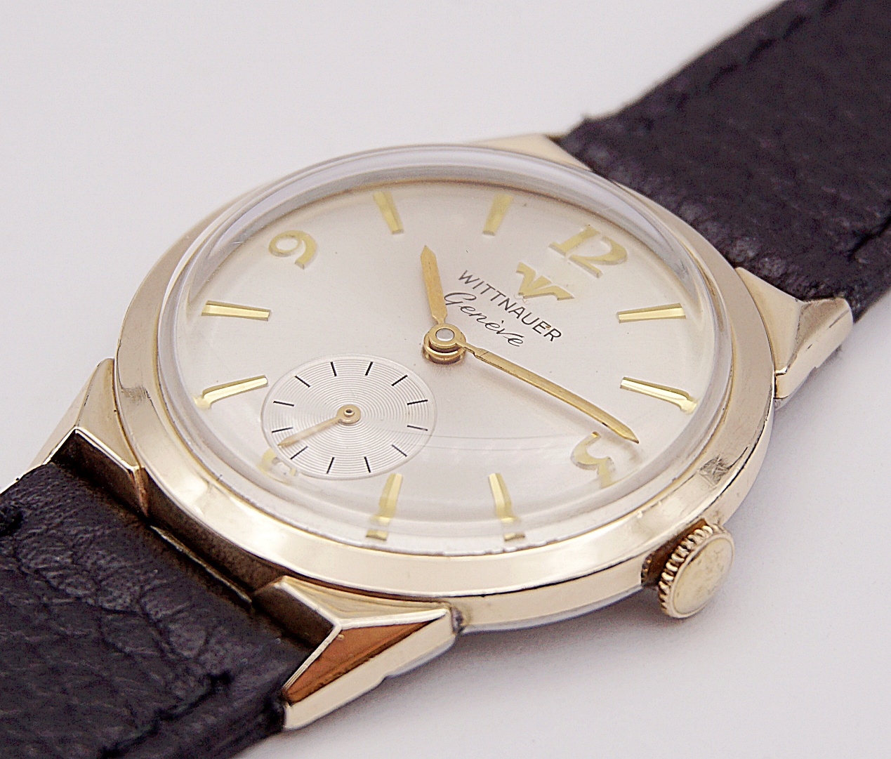 นาฬิกาเก่า WITTNAUER BY LONGINES ไขลานสองเข็มครึ่ง