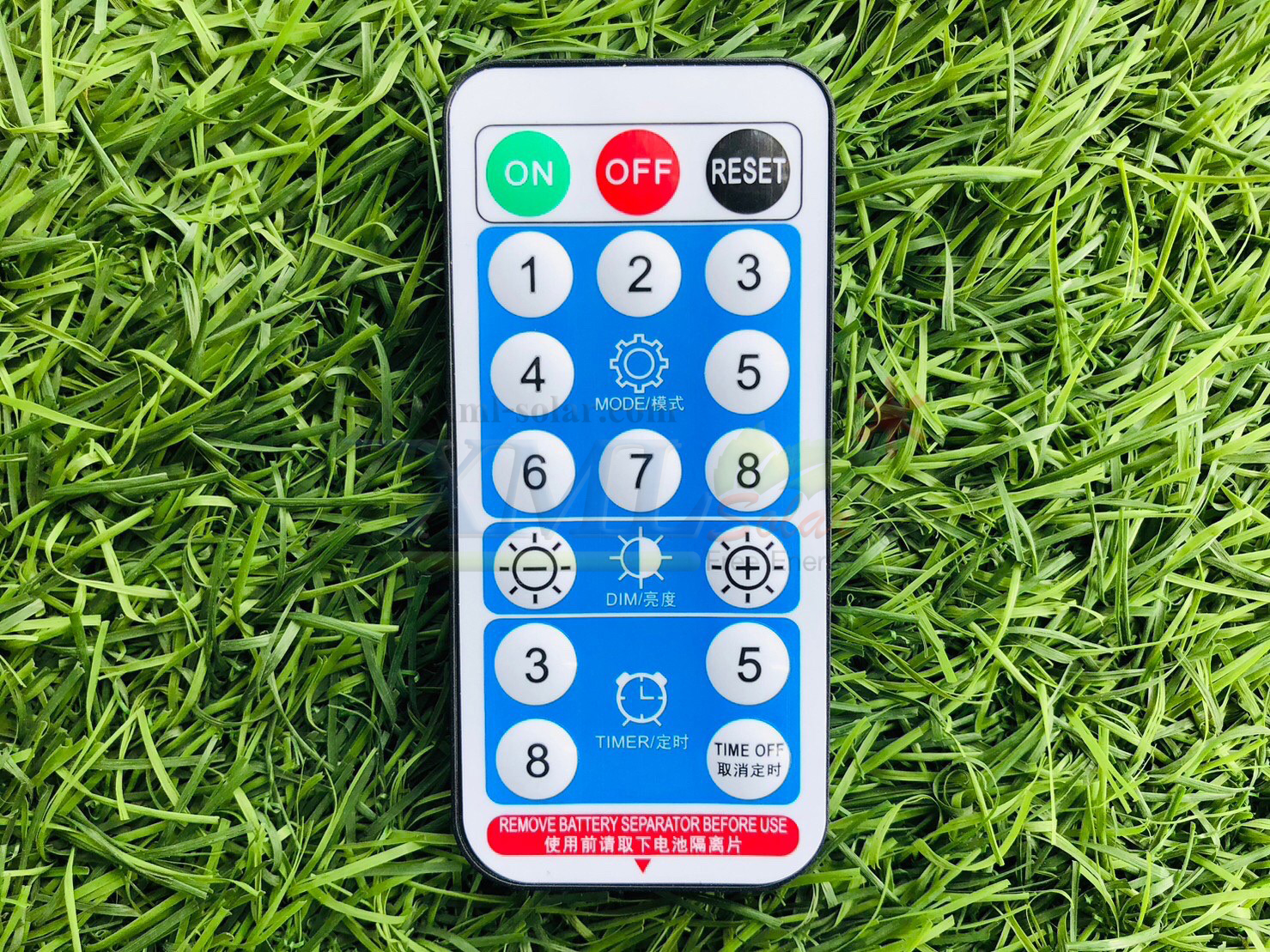 ไฟกระพริบโซล่าเซลล์ รุ่นใหม่สายขาว ยาว 10 เมตร (เเสง : เหลืองวอมไวท์)