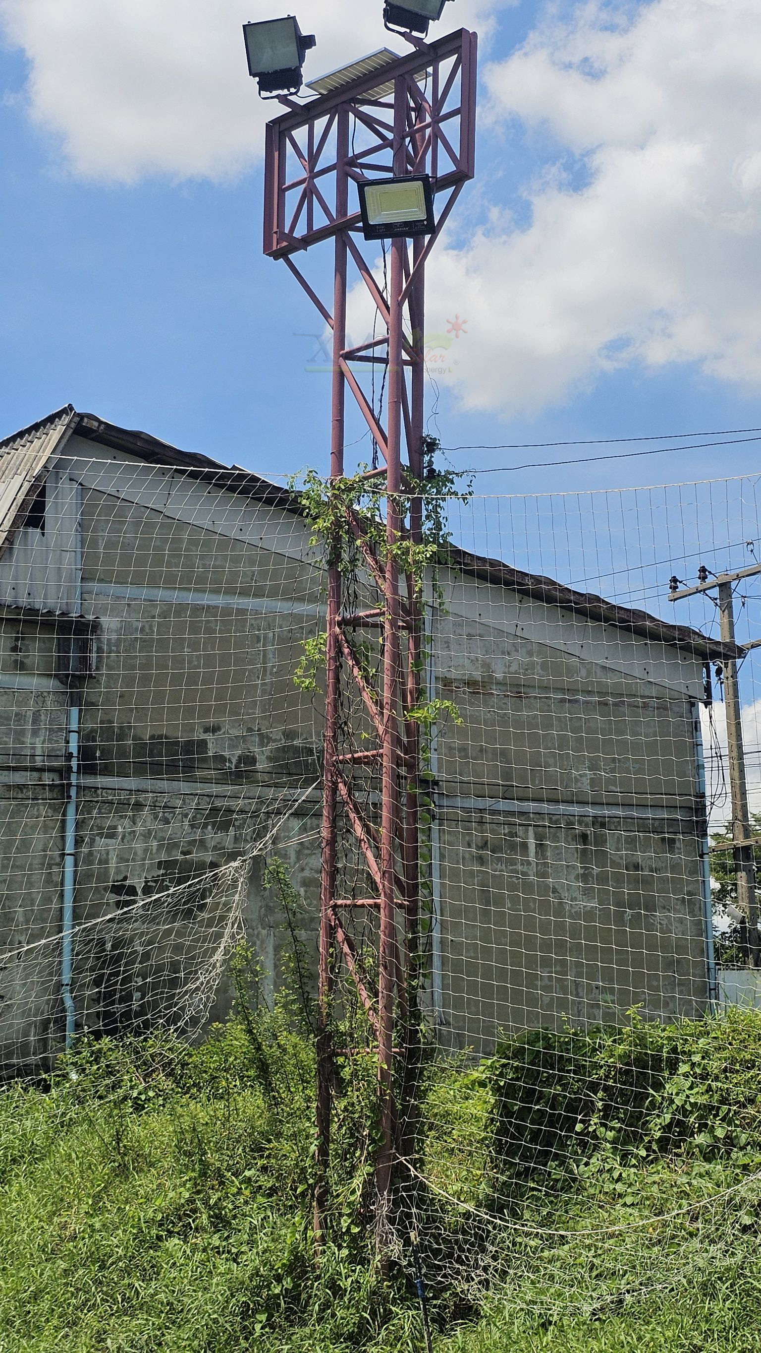 สปอร์ตไลท์โซล่าเซลล์ 1000 W. รุ่นใหม่ JD81000L (แสง : ขาว)