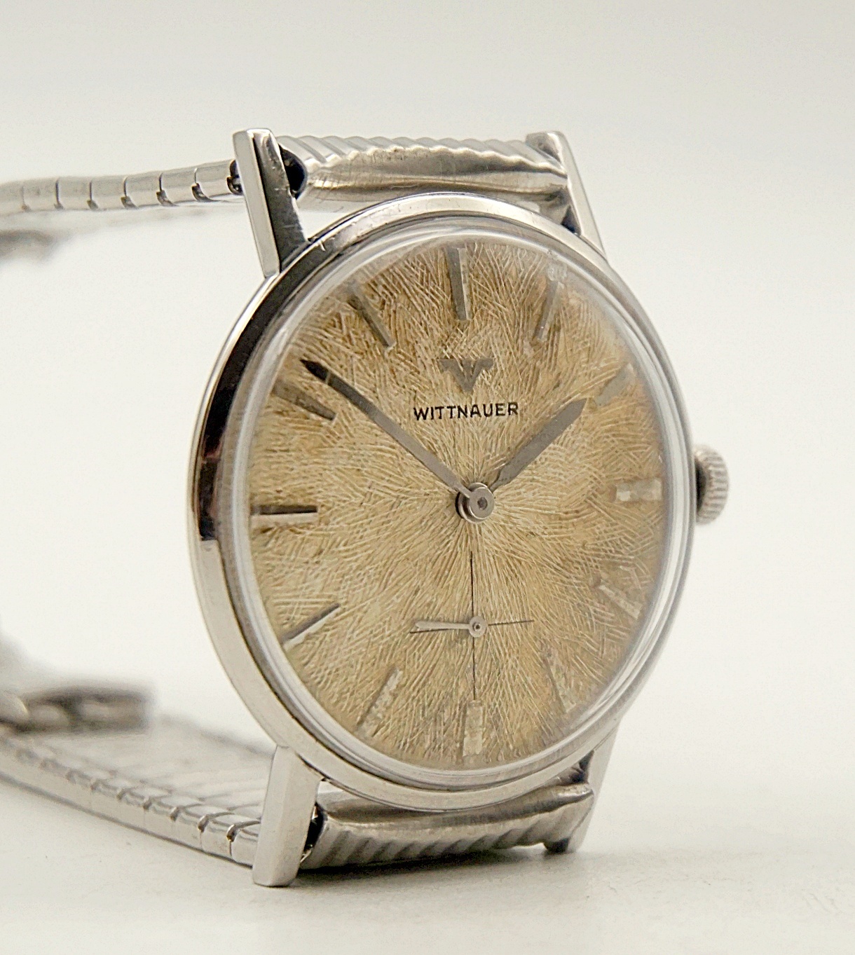 นาฬิกาเก่า WITTNAUER BY LONGINES ไขลานสองเข็มครึ่ง
