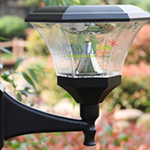 โคมไฟกิ่งโซล่าเซลล์ 8 Super SMD LED ทรง หกเหลี่ยม (เเสง : ขาว)(1 แถม 1)