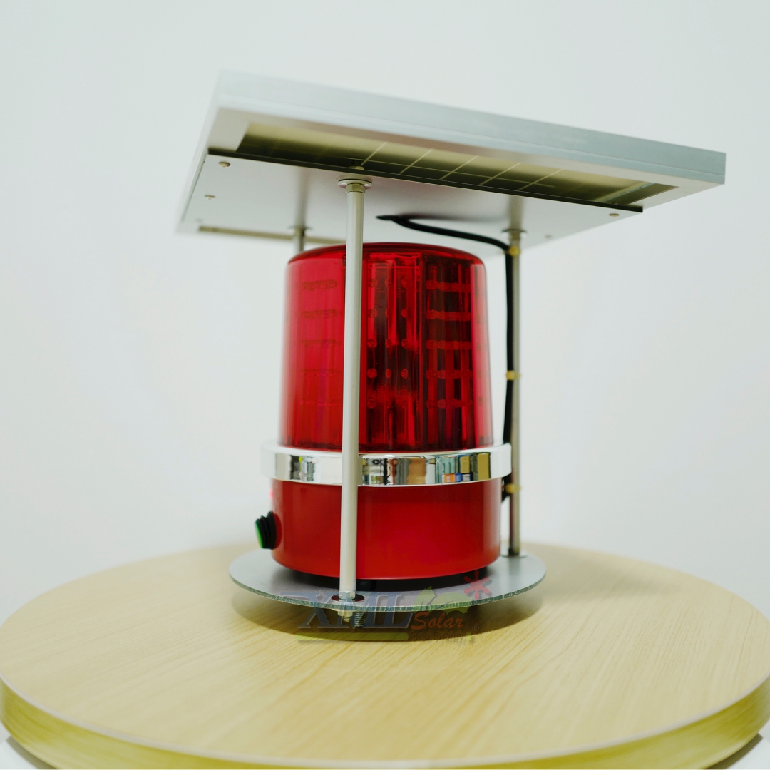 ไฟไซเรนพลังงานแสงอาทิตย์ (แสง : สีแดง) 10 watt