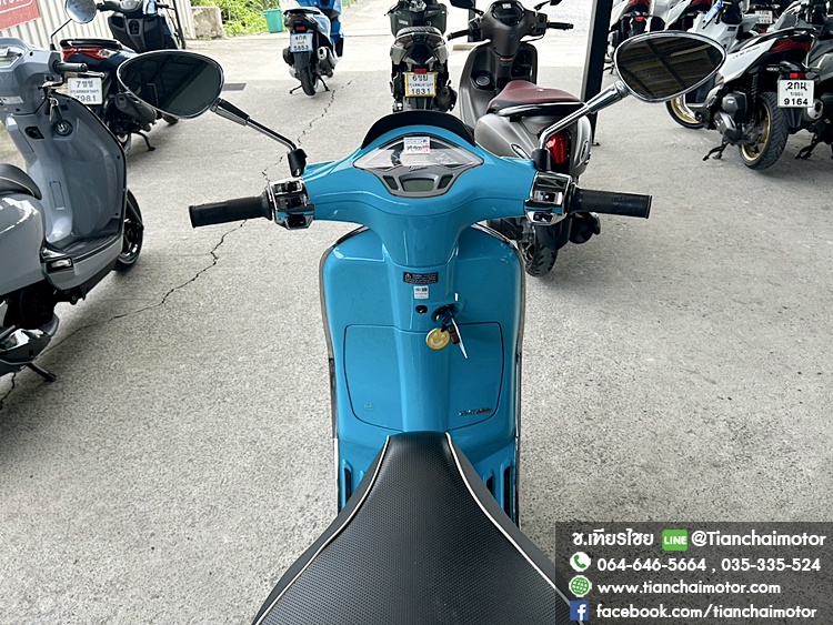 ★ดาวน์8,000★VESPA SPRTNT125 IGETABS ปี 67 สีฟ้าสดใส วิ่งเพียง 9000 กิโล ชุดสีสวยเป๊ะ เครื่องดี ศูนย์ดี ราคา 79,900