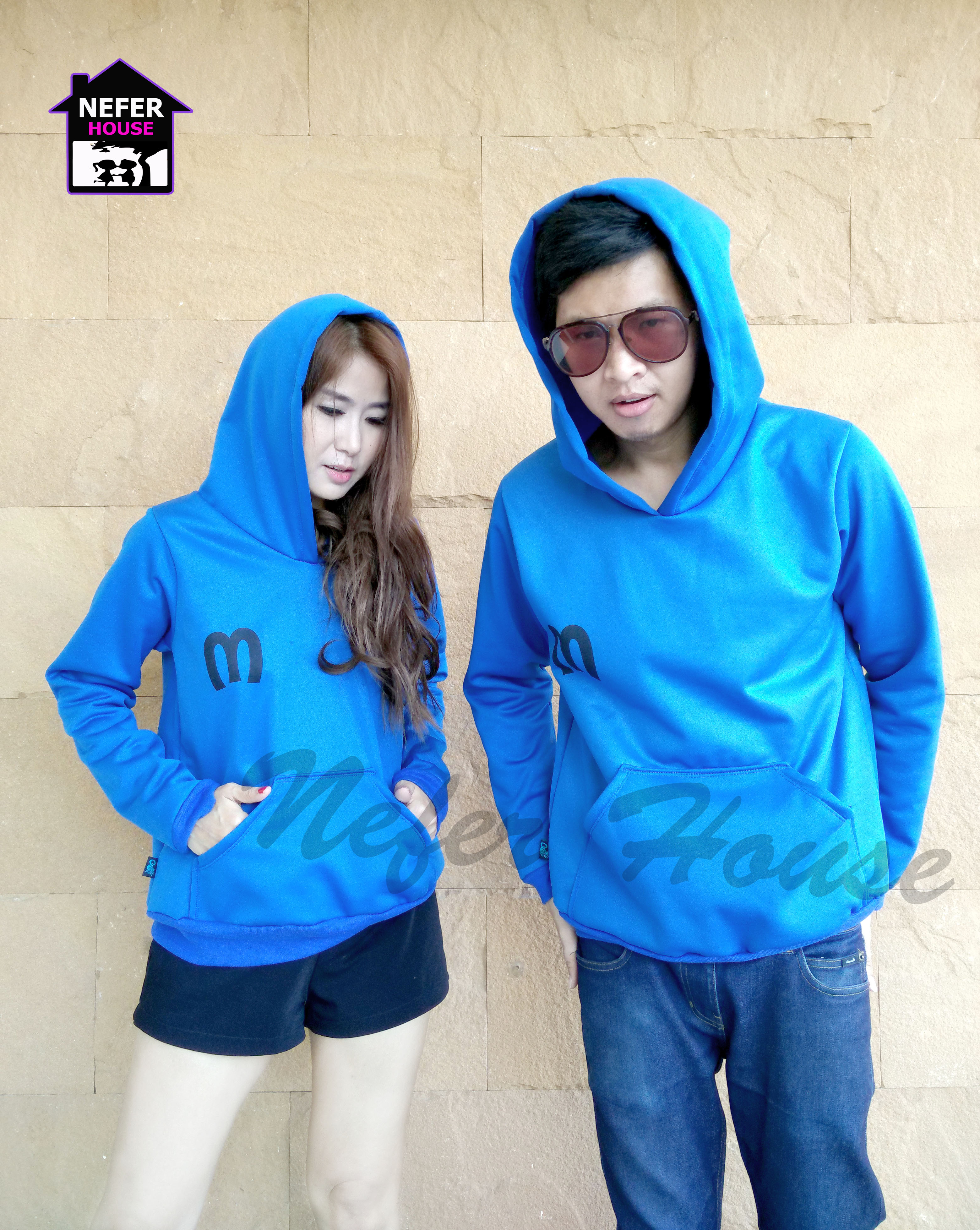 เสื้อคู่รักแขนยาวสีกรม ใส่หน้าหนาวฟินๆ