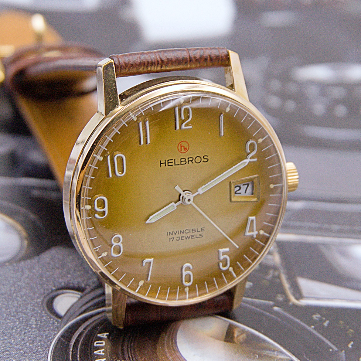 นาฬิกาเก่า HELBROS ไขลาน