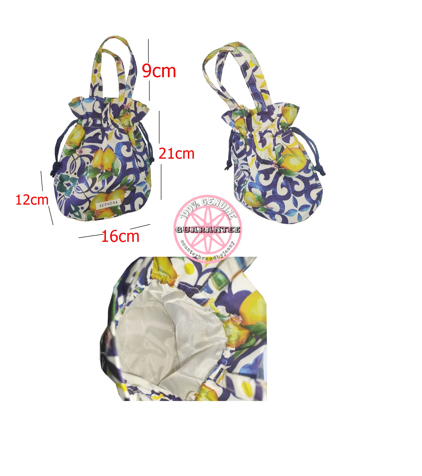 กระเป๋าถือ มีเชือกรูด SEPHORA X JANFIVE Drawstring Bag (พร้อมส่ง)