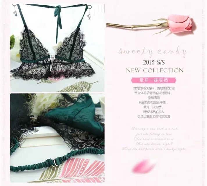 บราลูกไม้ ซีทรูไร้โครง เนื้อผ้านิ่ม ใส่สบาย ไม่คัน มีสี ดำ size 32 34 36 ราคาชุดละ 290 บาท