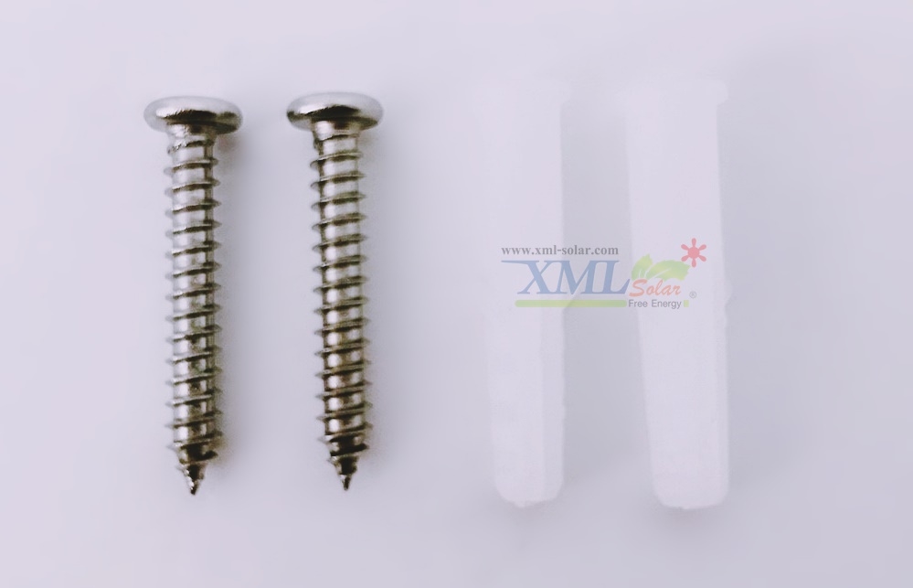 โคมไฟโซล่าเซลล์ ติดผนัง 15 SMD LED (ตัวแบน ขาว) (เเสง : ขาว) (1 แถม 1)