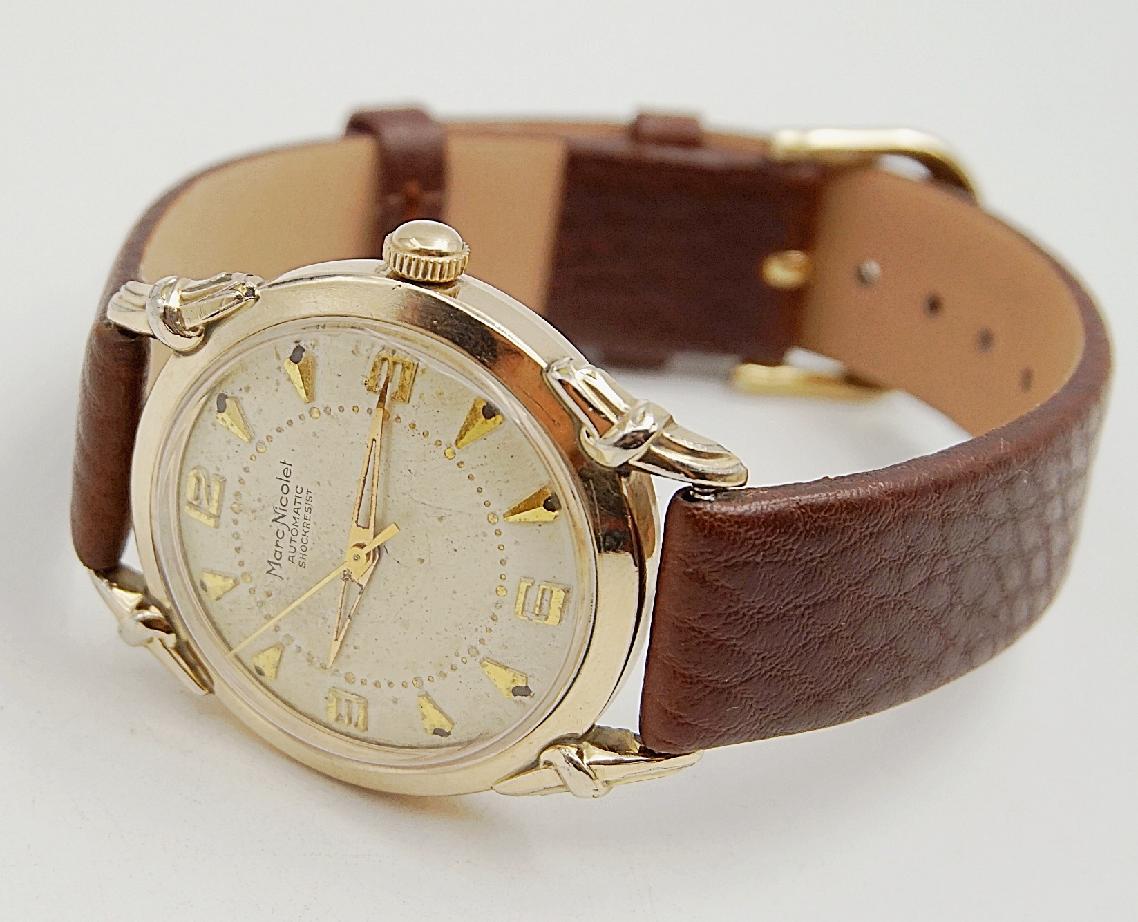 นาฬิกาเก่า MARC NICOLET ออโตเมติก