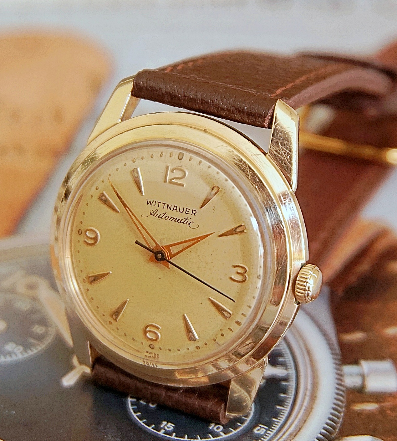 นาฬิกาเก่า WITTNAUER BY LONGINES ออโตเมติก