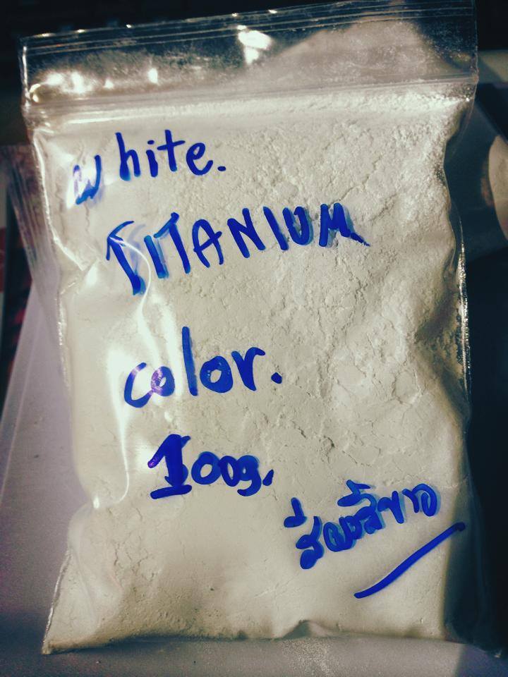 White Powder Color ( Titanium Dioxide ) สีผงสีขาว 100 g