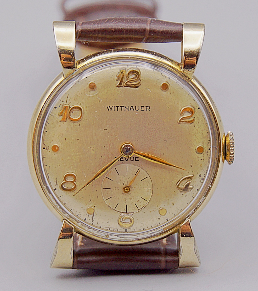 นาฬิกาเก่า WITTNAUER BY LONGINES ไขลานสองเข็มครึ่ง