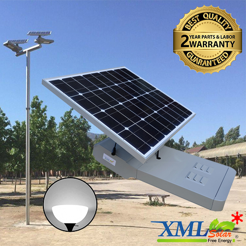 โคมไฟถนนอัจฉริยะ โซล่าเซลล์ 80 Watt (แสง ขาว) Monocrystalline