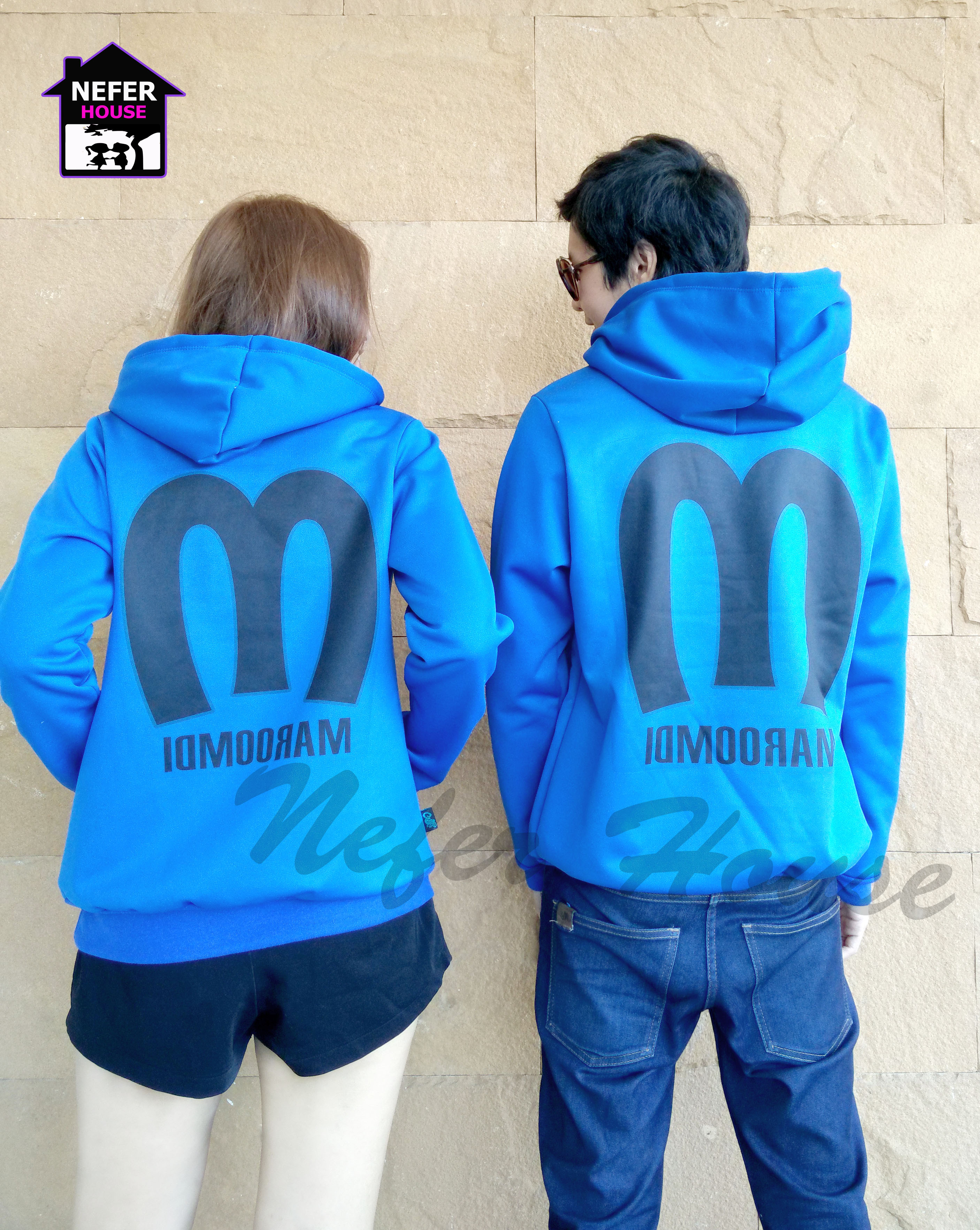 เสื้อคู่รักแขนยาวสีกรม ใส่หน้าหนาวฟินๆ
