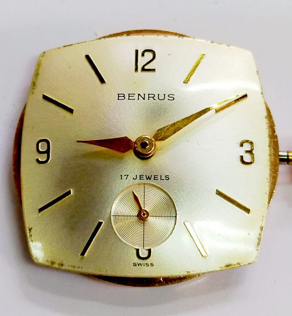 นาฬิกาเก่า BENRUS ไขลานสองเข็มครึ่ง