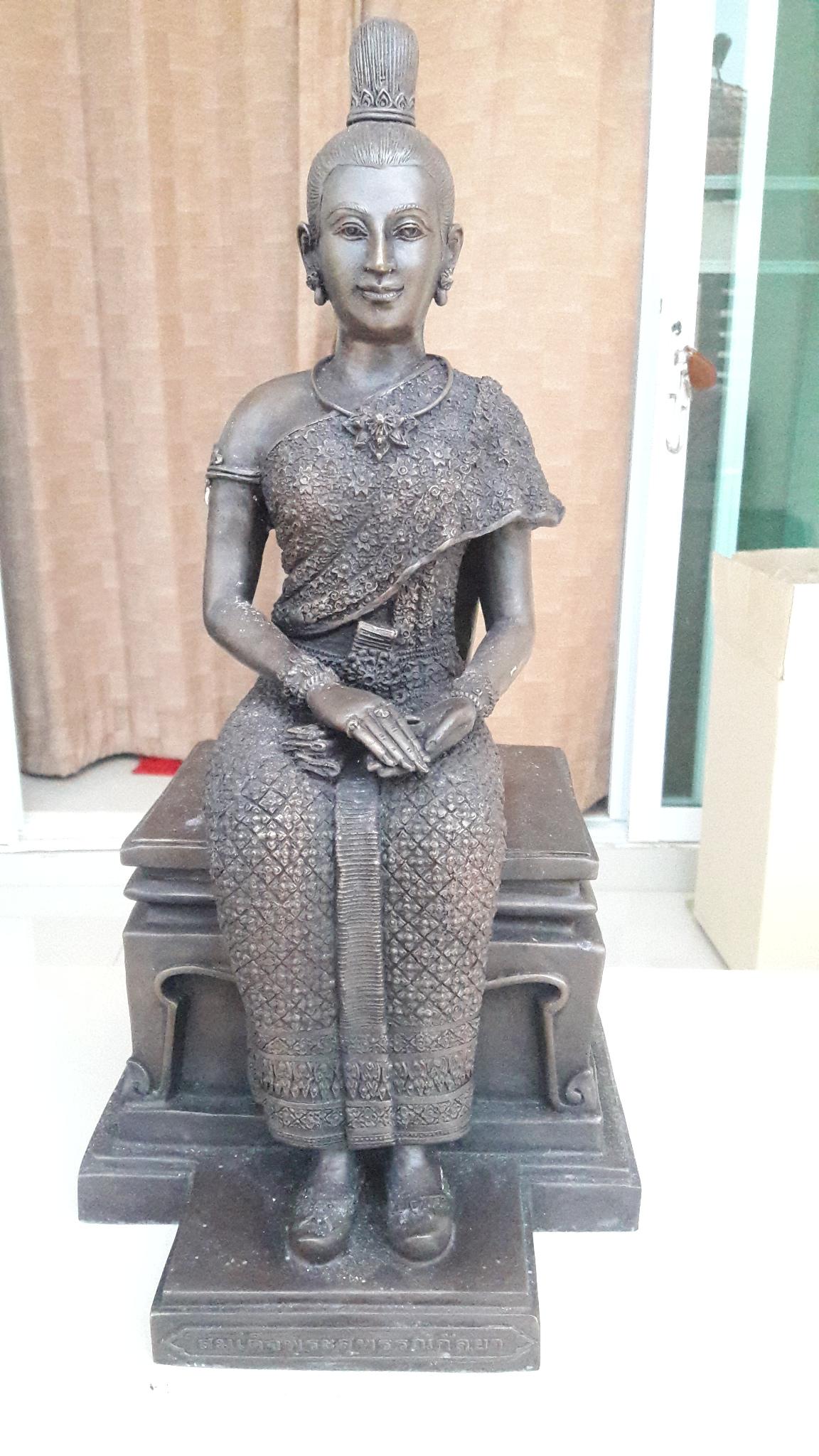 รูปหล่อพระสุพรรณกัลยาหรือพระสุพรรณกัลยาวัดจัน พิษณุโลก รหัส 00135
