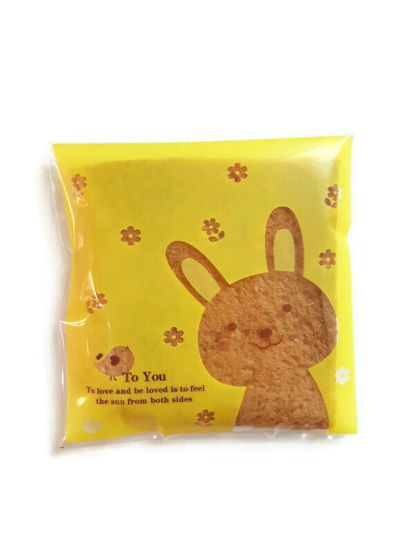 ถุงคุกกี้ เบเกอรี่ ขนม แบบมีเทปกาว 95-100 ใบ/แพ็ค (10*10+3 cm.)