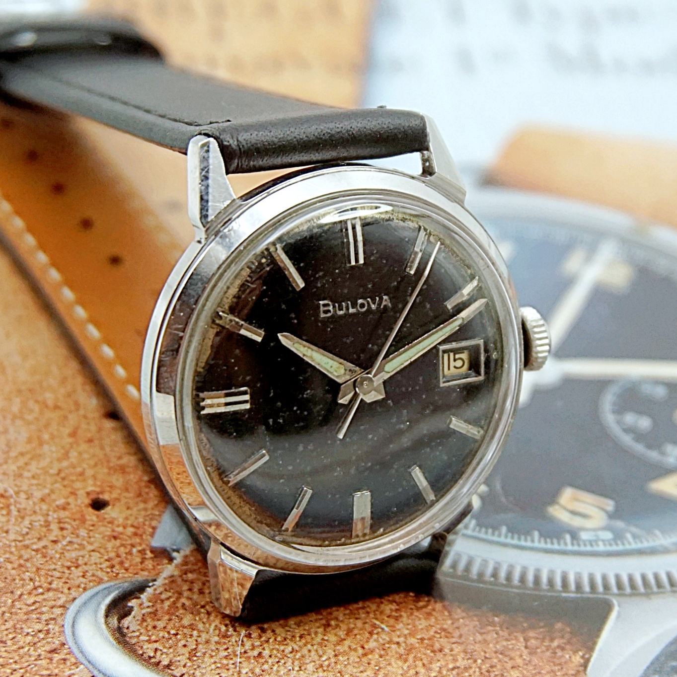 นาฬิกาเก่า BULOVA ไขลาน