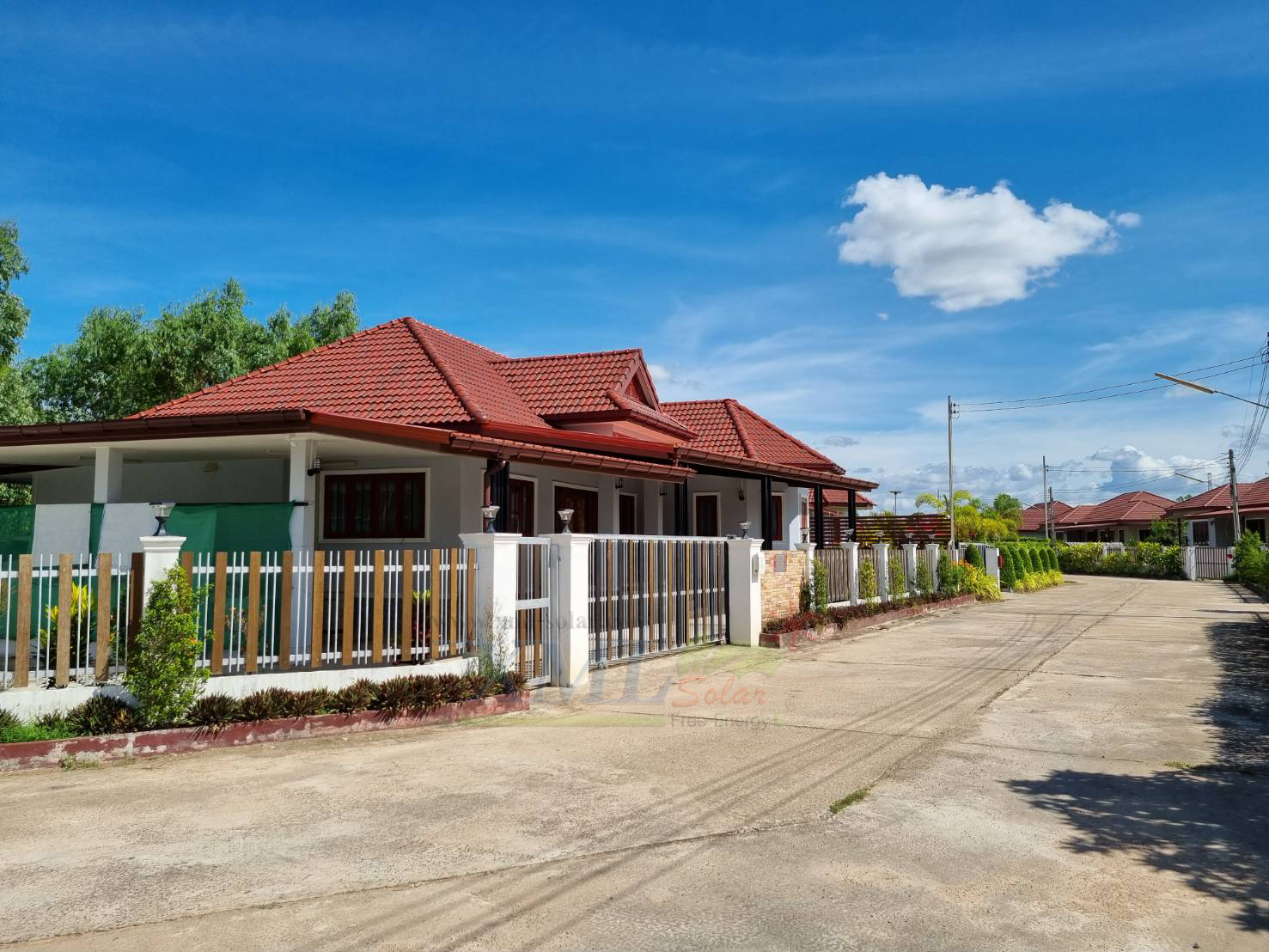 โคมไฟหัวเสา ทรงหกเหลี่ยม 8 Super SMD LED (เเสง : ขาว)