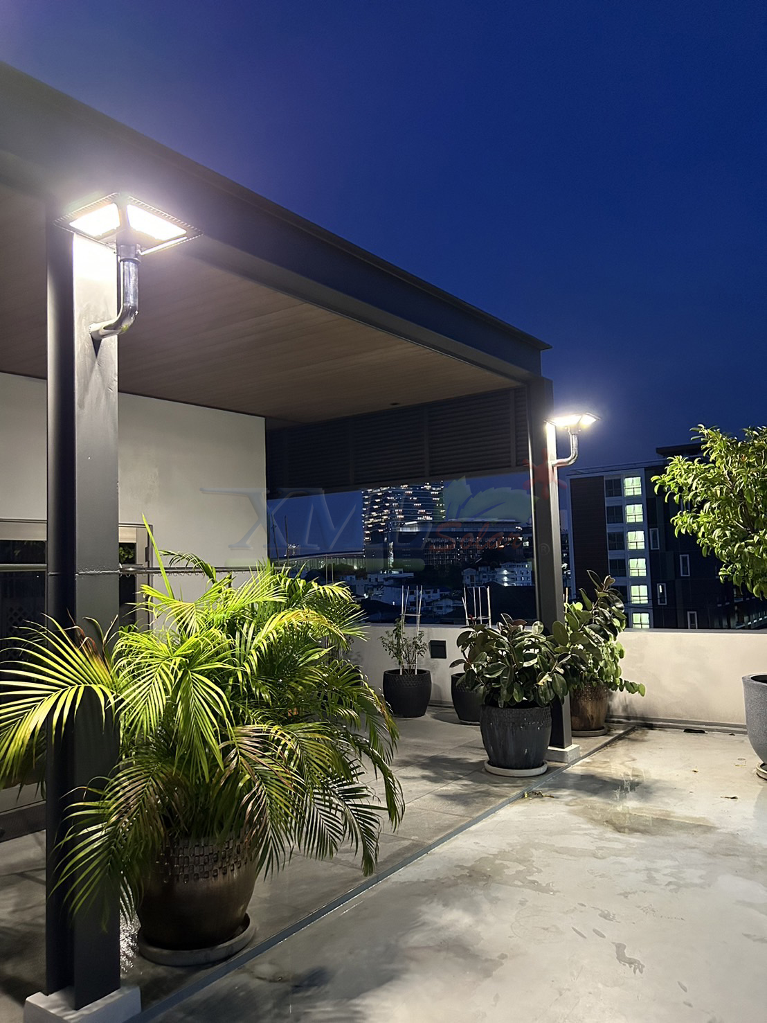 โคมไฟ UFO ทรงสี่เหลี่ยม รุ่น Modi x XML + ระบบ Motion รุ่น 300w (เปิดได้ 3 แสง)