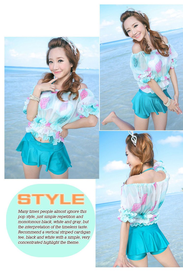 ชุดว่ายน้ำงาน vicki แบบ3ชิ้น มี4สี ฟ้า,เหลือง,ชมพู,เขียว มีไซส์ M,XL ราคาส่ง3 ชิ้นคละแบบได้ทั้งร้าน ชุดละ 790 บาทค่ะ