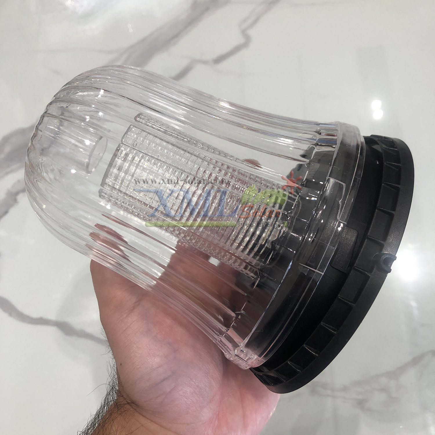 ไฟปักสนามโซล่าเซลล์ รุ่น หลอดแท่ง 4 LED (แสง : เหลืองวอมไวท์)