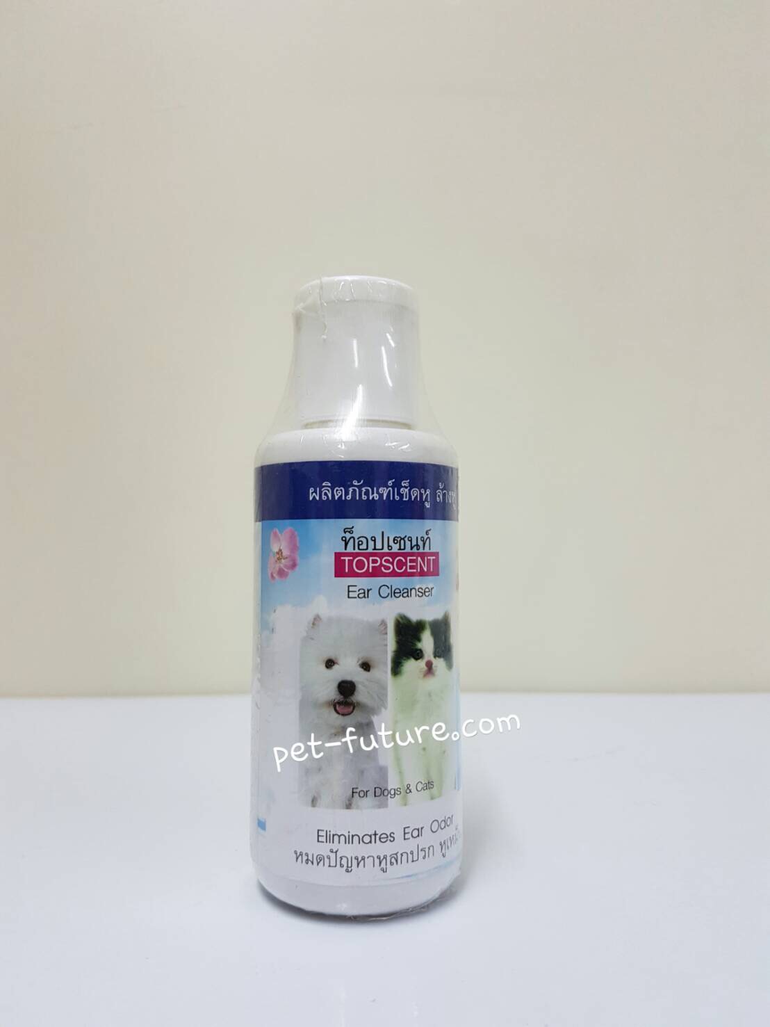 Topscent โลชั่นเช็ดหูล้างหู Exp.05/22 หมดปัญหาน้องหมาหูเหม็น คันหู (สินค้าขายดี)