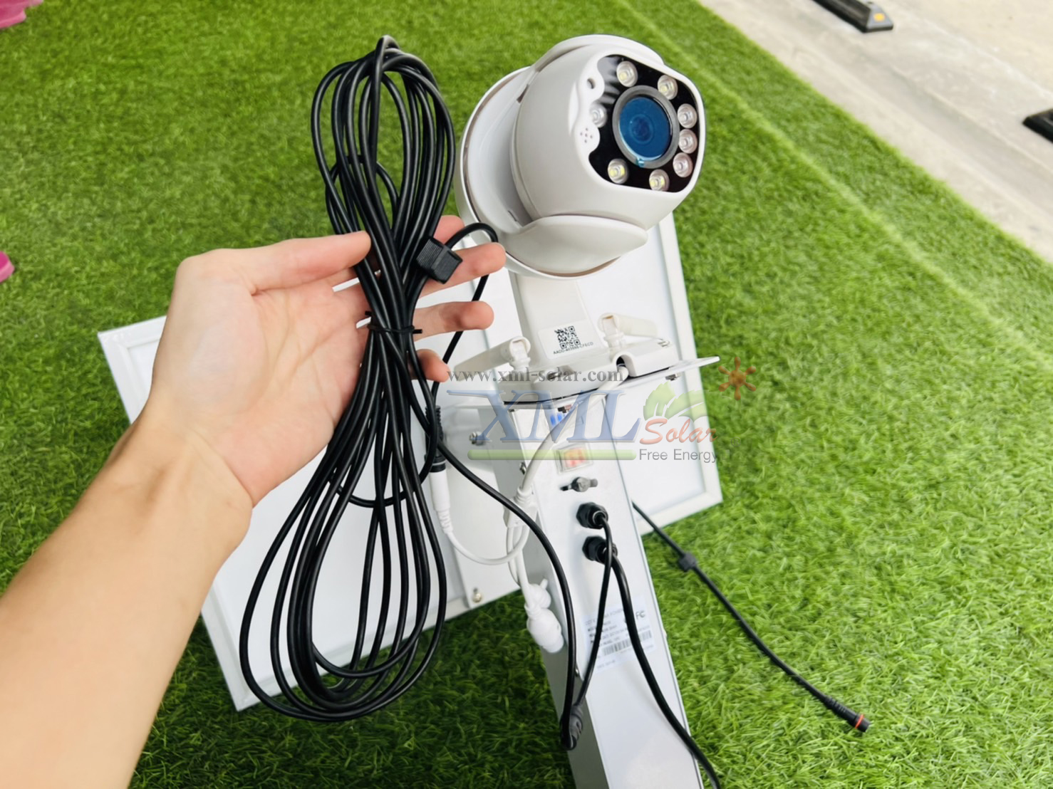 กล้องวงจรปิดโซล่าเซลล์ 80W. / ใช้simcard 4G (1080P) Solar CCTV Camera With 4G