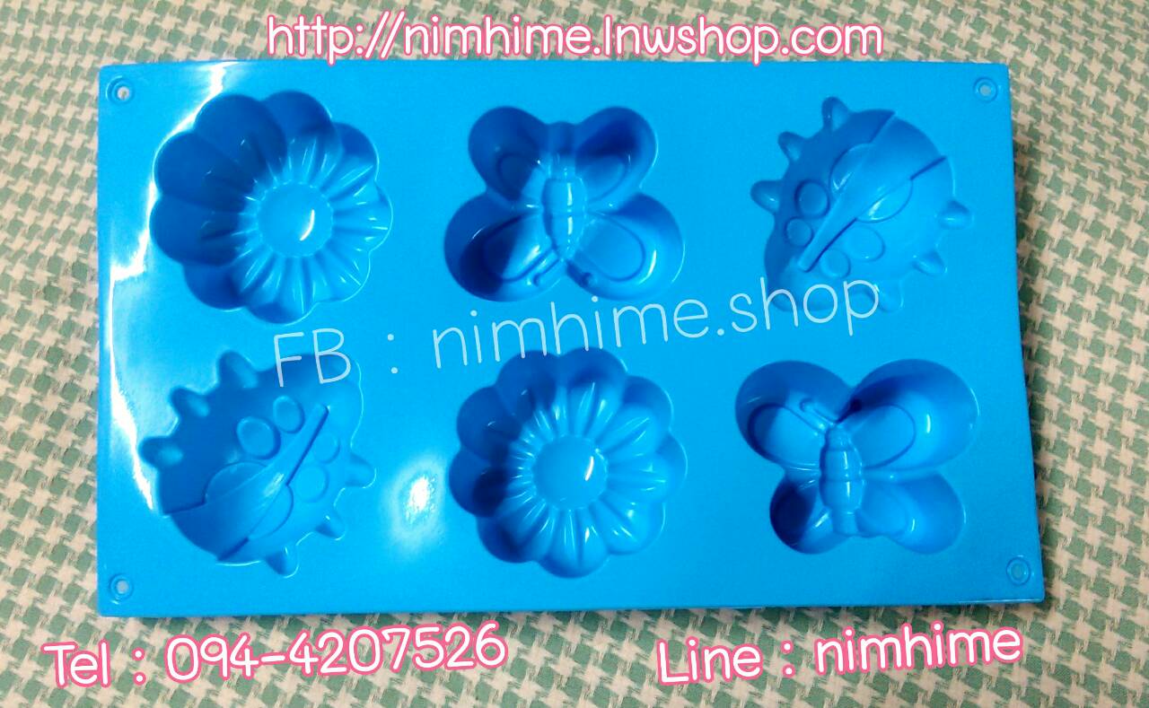แม่พิมพ์ซิลิโคนfood grade วุ้น สบู่ เต้าหู้เย็น ฯลฯ ลาย The Garden