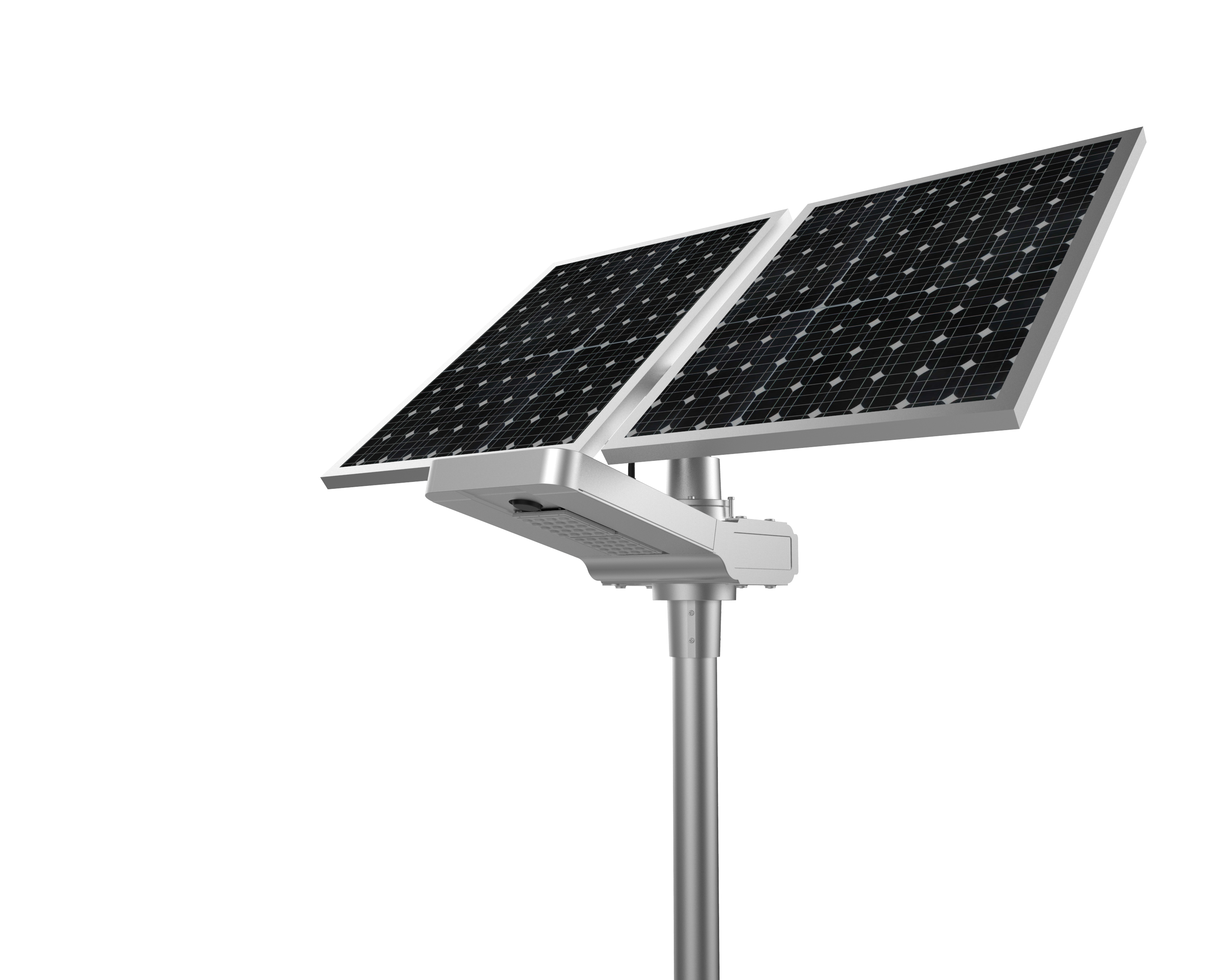 โคมไฟถนนอัจฉริยะ โซล่าเซลล์ 200 Watt Monocrystalline (แสง ขาว)