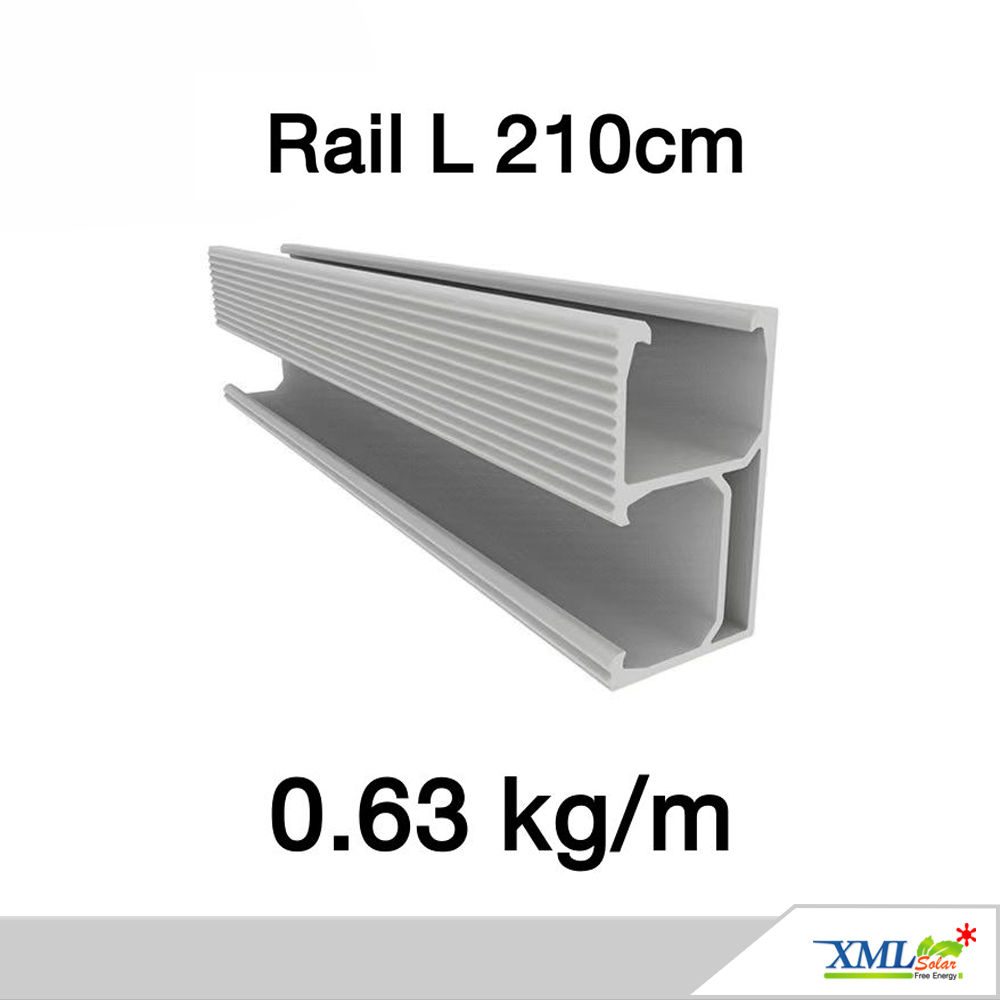 Solar Rail รางอลูมิเนียมยึดแผง ยาว 210 cm.