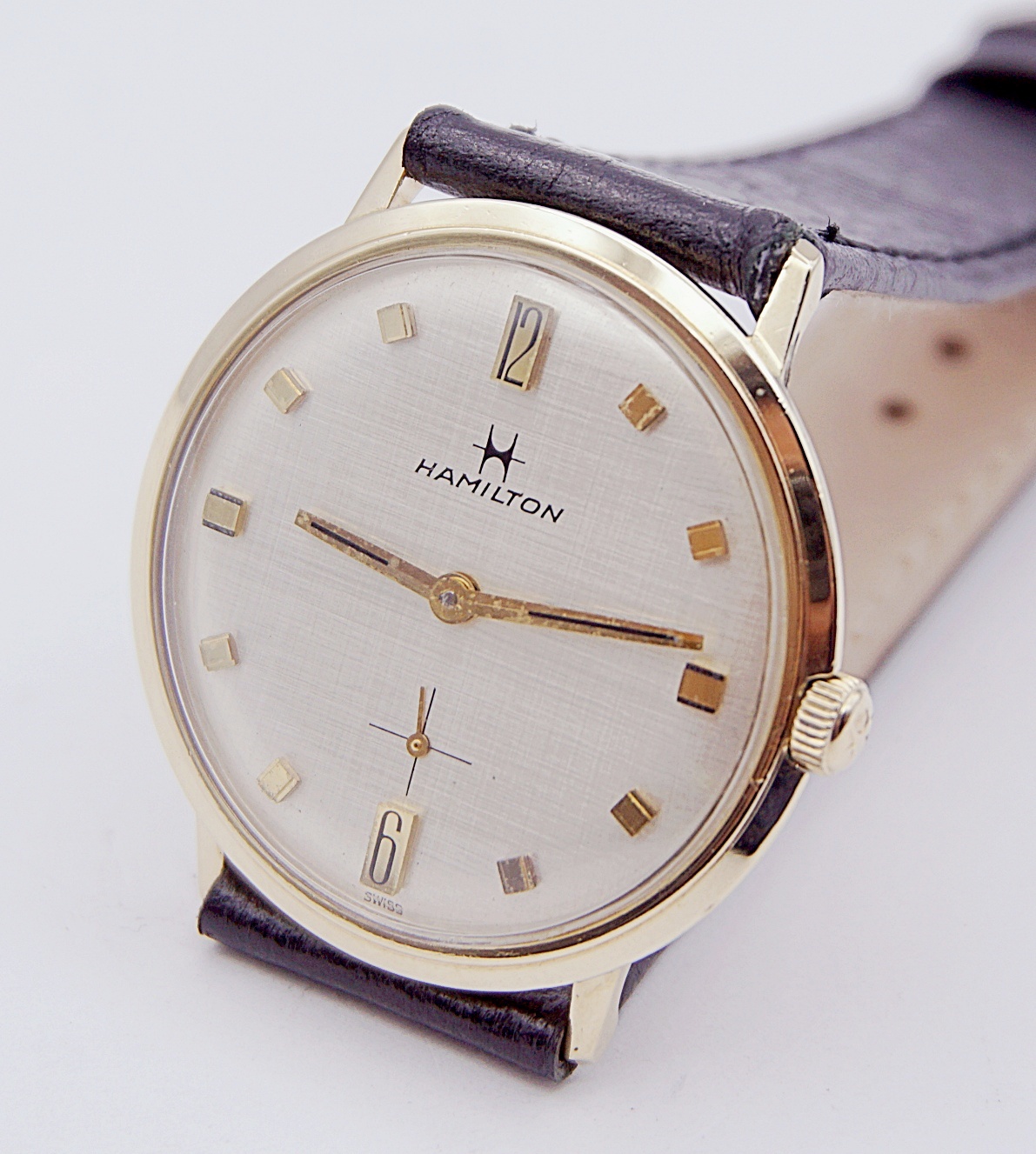 นาฬิกาเก่า HAMILTON ไขลานสองเข็มครึ่ง