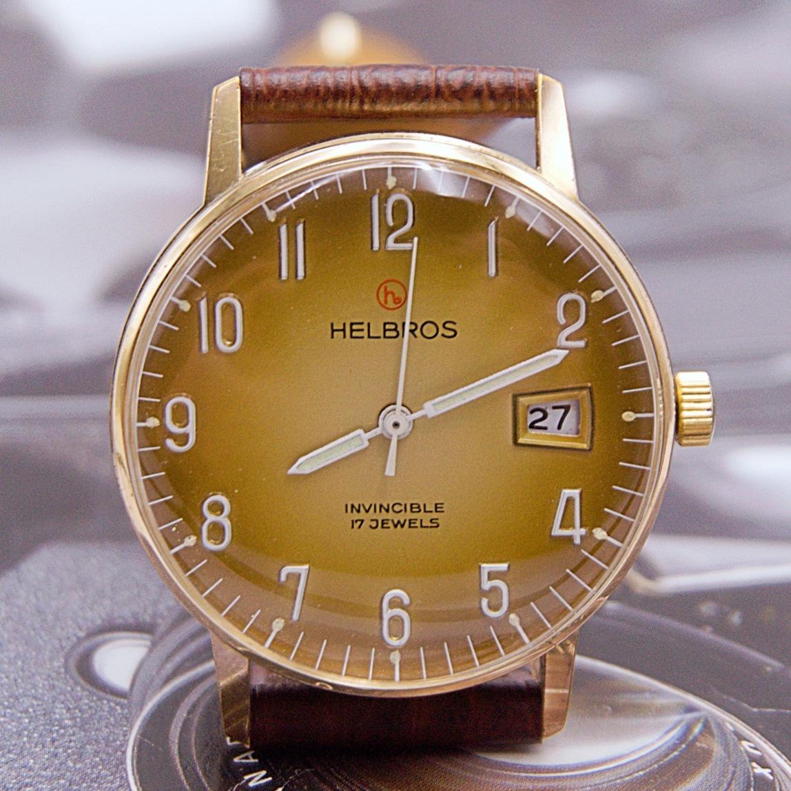 นาฬิกาเก่า HELBROS ไขลาน