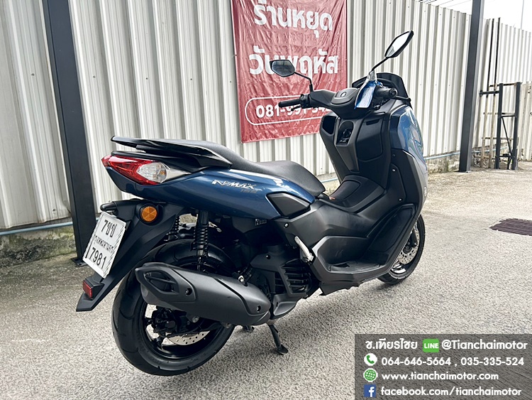 ★ฟรีดาวน์★N-MAX ปี 66 สีน้ำเงิน วิ่งน้อย ขับขี่นิ่มๆ เครื่องเดิมๆ ดอกยางแน่น เครื่องดี ศูนย์ดี ตัวรถพร้อมใช้งาน ราคา 77,500