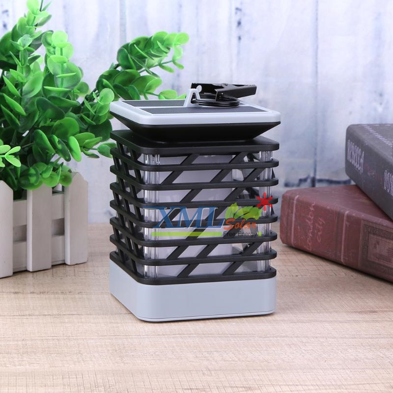 ไฟห้อยโซล่าเซลล์ ทรงสี่เหลียม ตาข่าย (แสง: เปลวไฟเหลืองวอมไวท์)