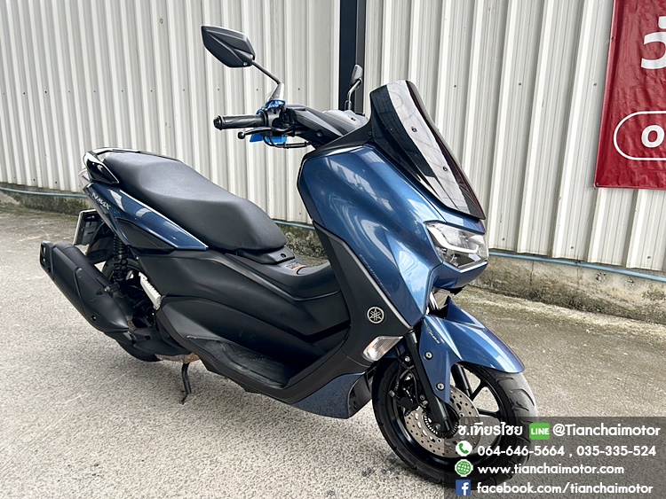 ★ฟรีดาวน์★N-MAX ปี 66 สีน้ำเงิน วิ่งน้อย ขับขี่นิ่มๆ เครื่องเดิมๆ ดอกยางแน่น เครื่องดี ศูนย์ดี ตัวรถพร้อมใช้งาน ราคา 77,500