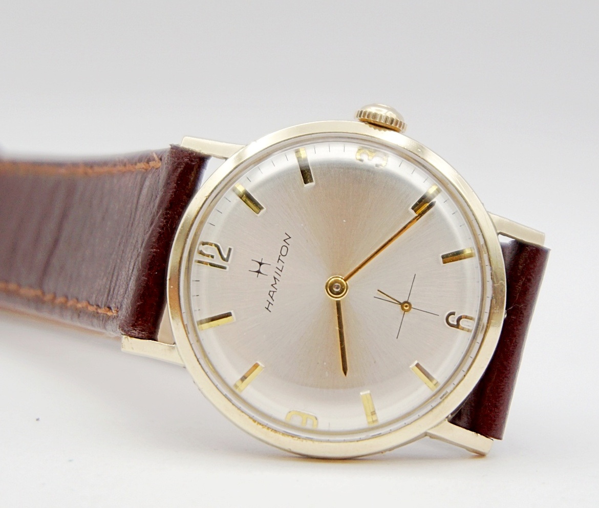 นาฬิกาเก่า HAMILTON ไขลานสองเข็มครึ่ง