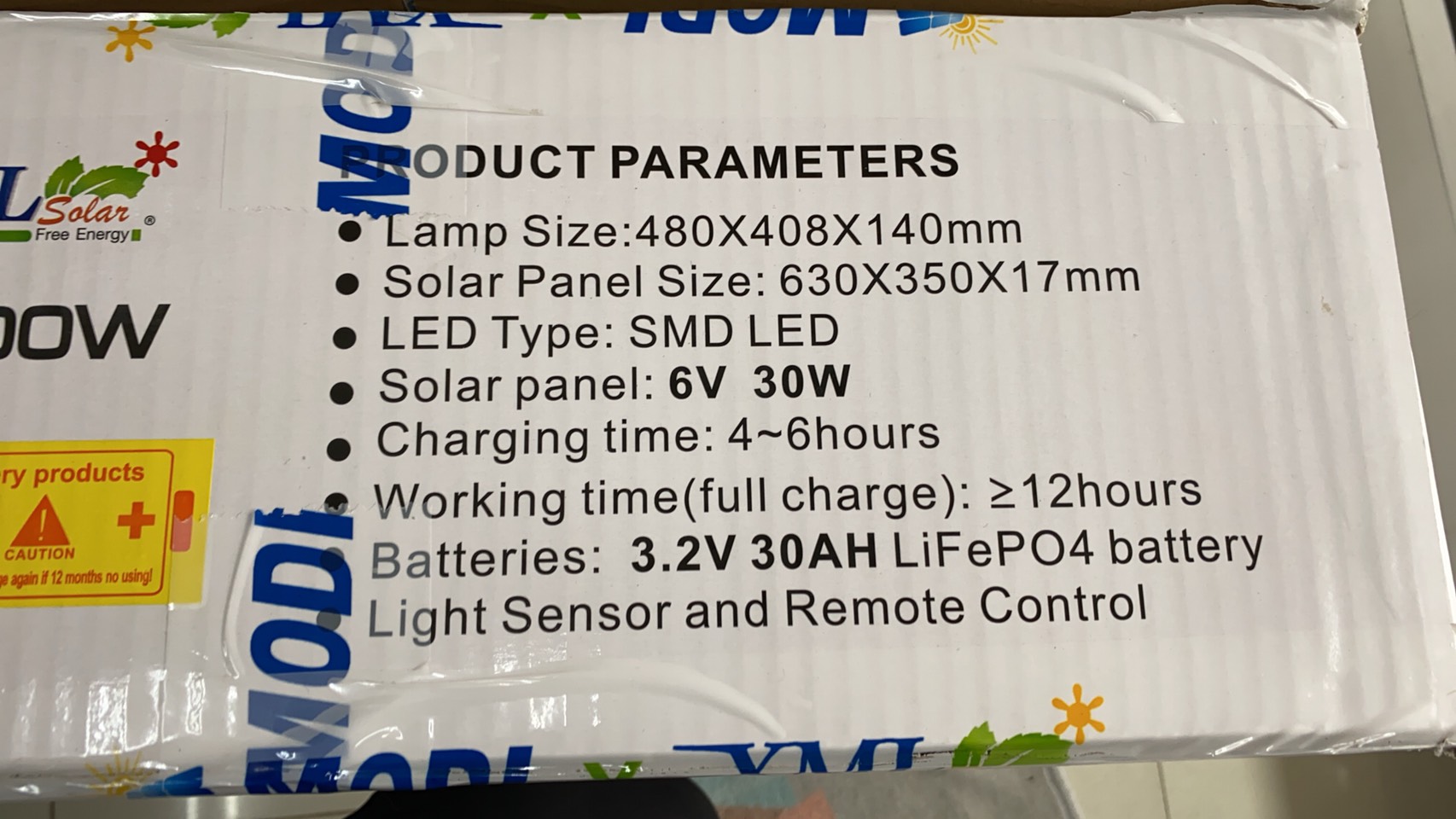 โคมไฟโซล่าเซลล์ ทรง Highbay รุ่นใหญ่ 300W. แบรนด์ Modi * XML-Solar (แสง : ขาว)
