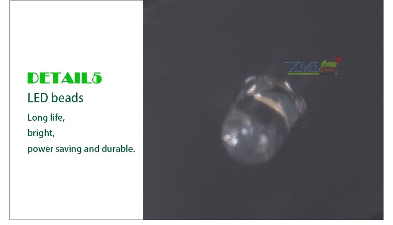 ไฟห้อยโซล่าเซลล์ ทรงเทียน (แสง:เหลืองวอมไวท์)