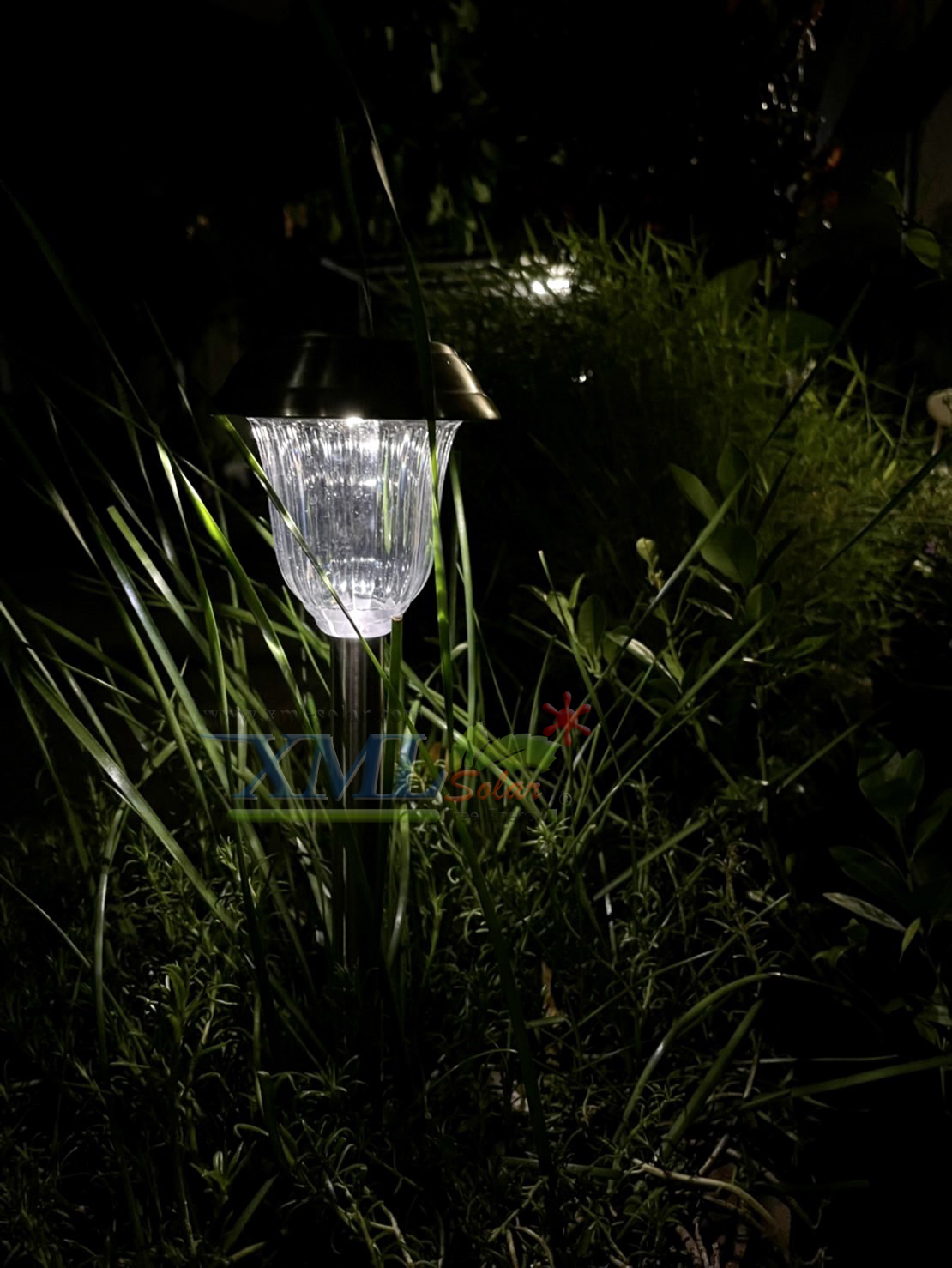 ไฟปักสนามโซล่าเซลล์ 1 LED เเสง ขาว + หลากสี ( 2 in 1 ) 1 แถม 5