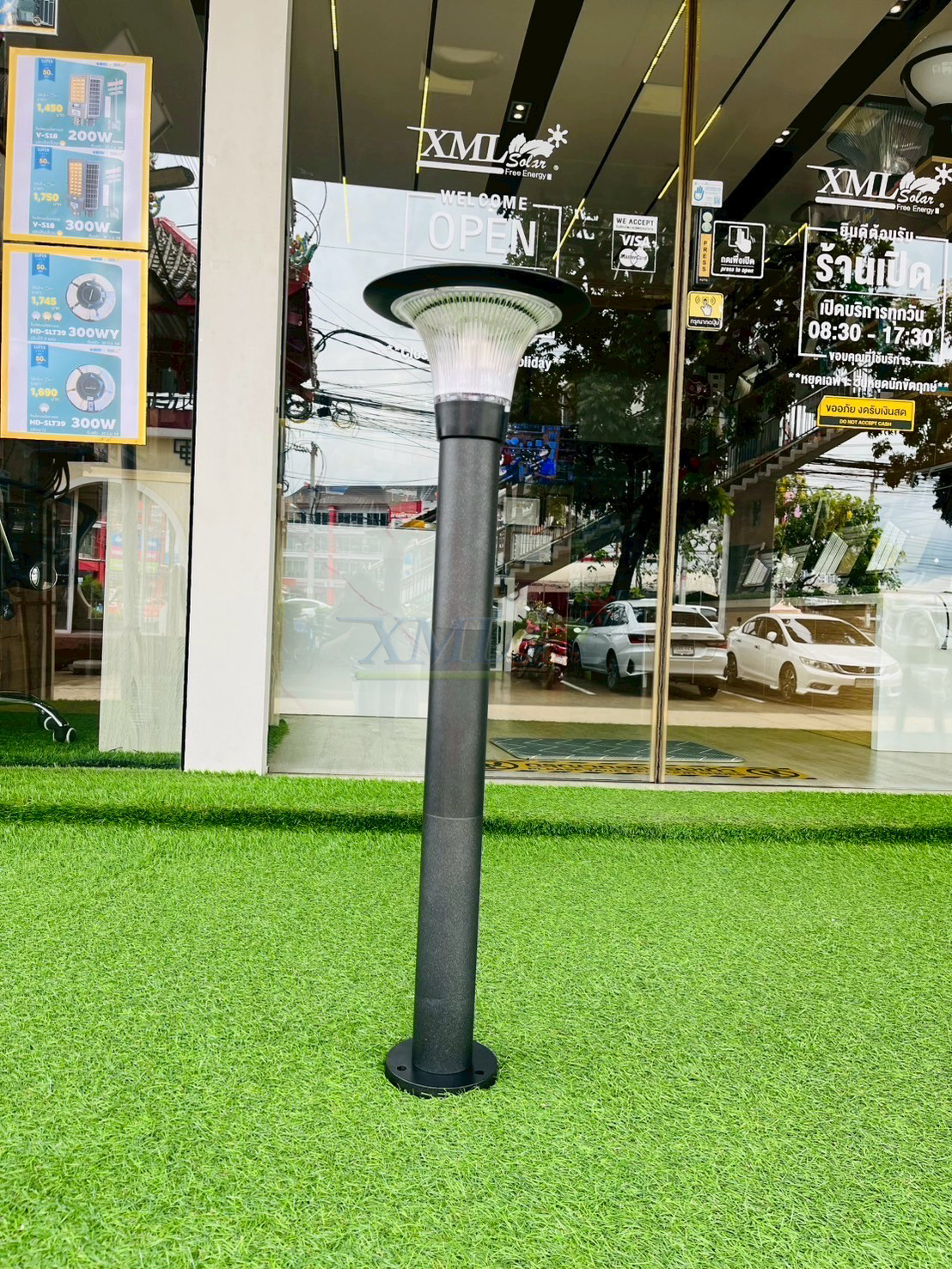 โคมไฟตั้งพื้นโซล่าเซลล์ รุ่น TC-3630C (เปิดได้ 2 แสง)