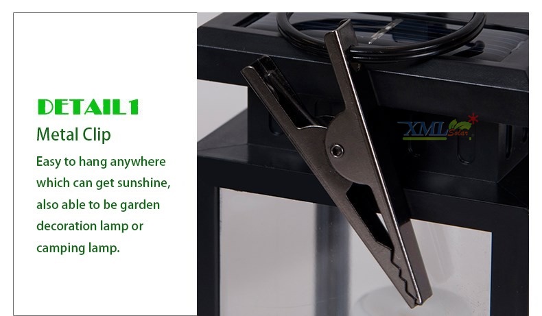 ไฟห้อยโซล่าเซลล์ ทรงเทียน (แสง:เหลืองวอมไวท์)