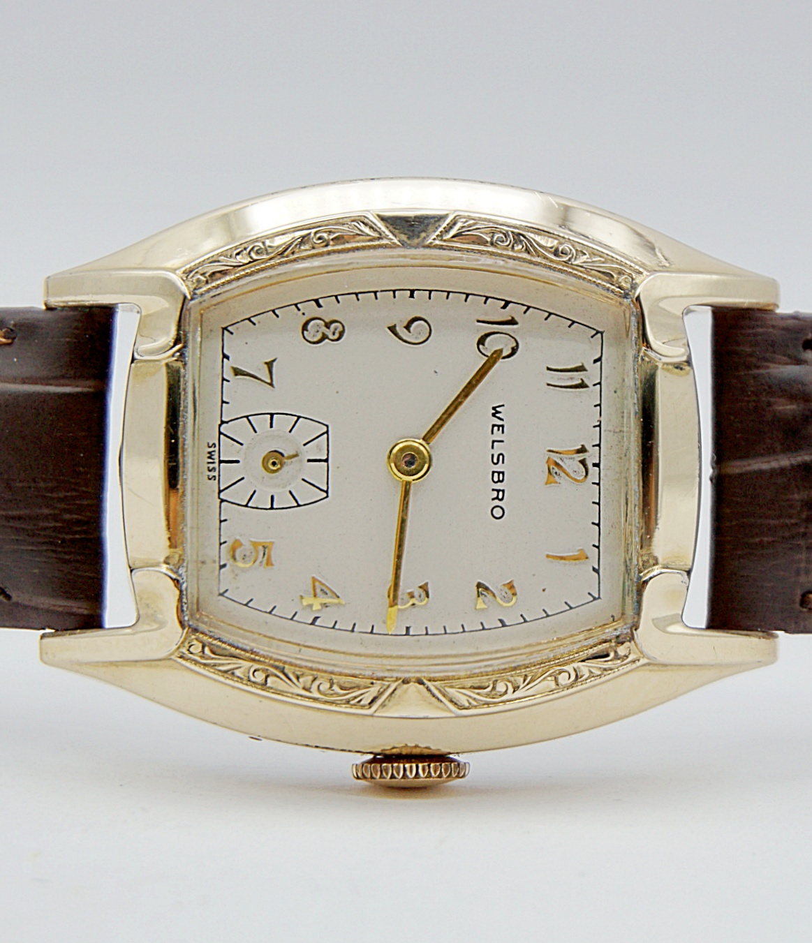 นาฬิกาเก่า WELSBRO ไขลานสองเข็มครึ่ง