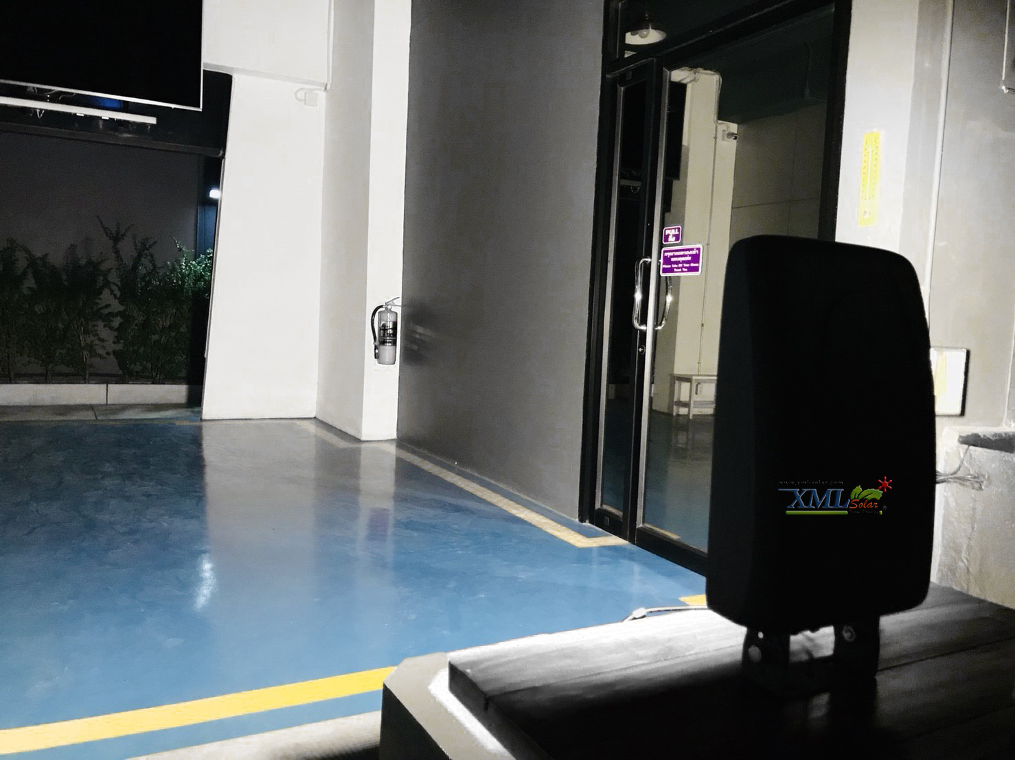 ไฟสปอตไลท์โซล่าเซลล์ 6800 Lumens. ไซต์ใหญ่ (เเสง : ขาว)